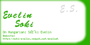 evelin soki business card